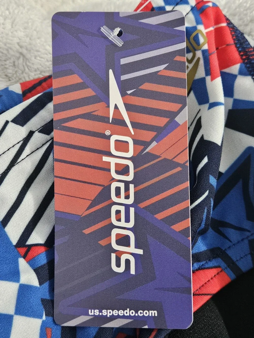 Speedo Endurance Size 28 Overdrive True Cobalt Boys Mens Swim Trunks with Elasti